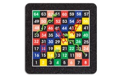 1-64 Snakes & Ladders Half Solid