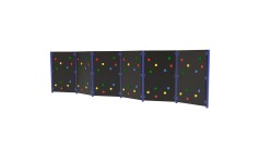 Solid Traverse Wall (6 Panels)