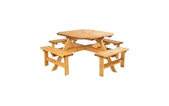 Octagonal 8 Seater Picnic Bench