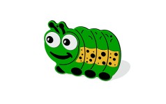 Mini Beast Caterpillar Plaque