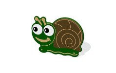 Mini Beast Snail Plaque