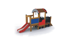 Locomotive with slide