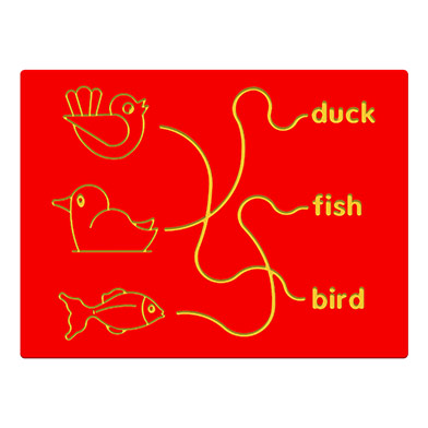 Bird, Duck & Fish Trace Play Panel